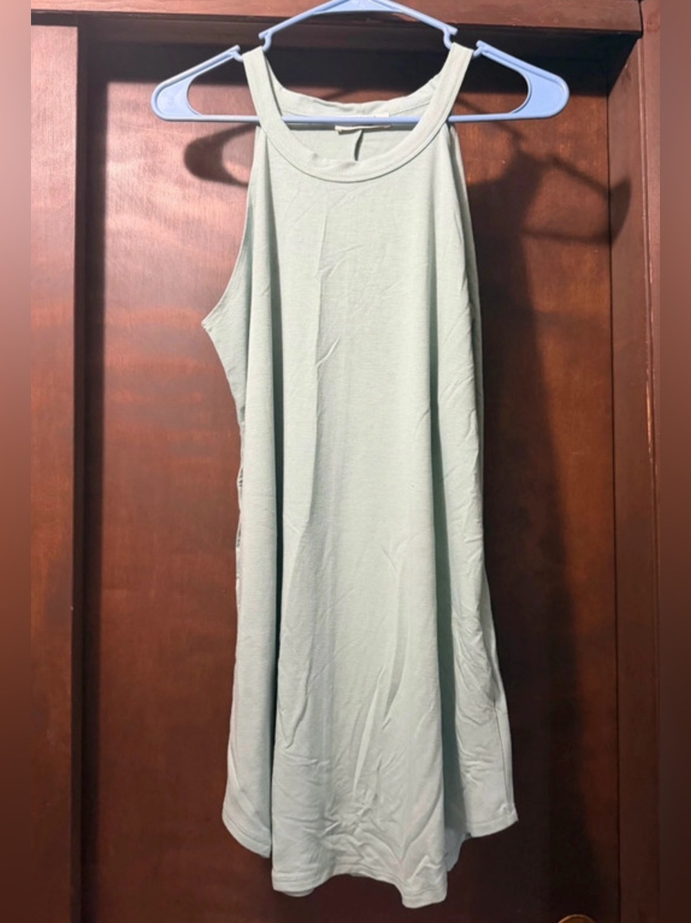 Zenana Outfitters Sleeveless Midi Dress in Light Sage